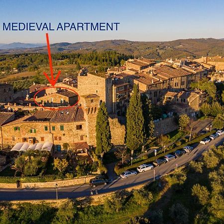 Old Medieval Apartment San Donato in Poggio Exteriör bild